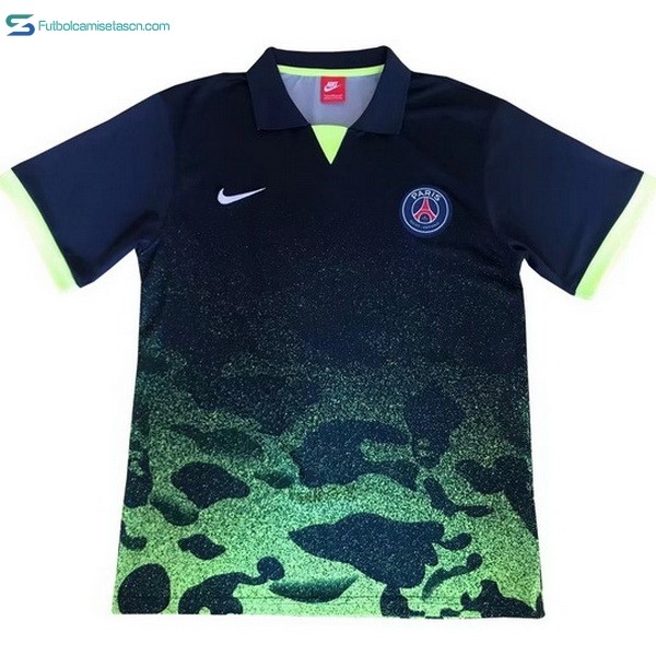 Polo Paris Saint Germain 2017/18 Negro Verde